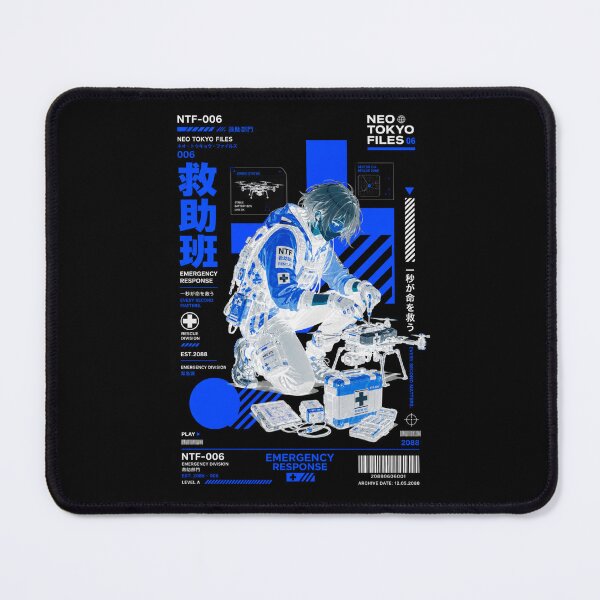 Item preview, Neo Tokyo Files 006 Negative – Emergency Response | Rescue Drone Anime Techwear designed and sold by Noro Art .
