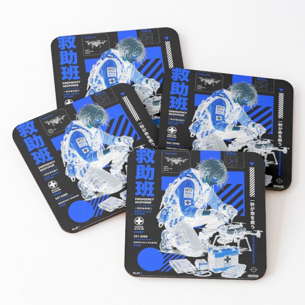 Item preview, Neo Tokyo Files 006 Negative – Emergency Response | Rescue Drone Anime Techwear designed and sold by Noro Art .