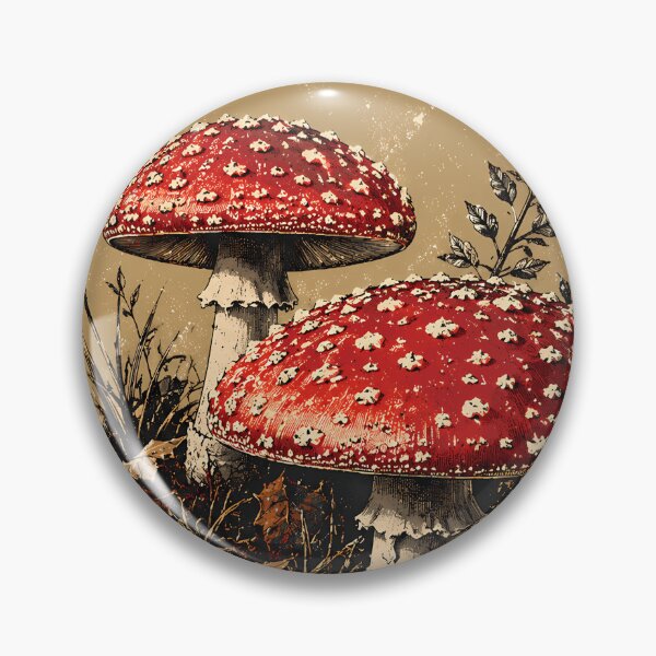 Item preview, Vintage-style autumn mushrooms designed and sold by SouthViper.