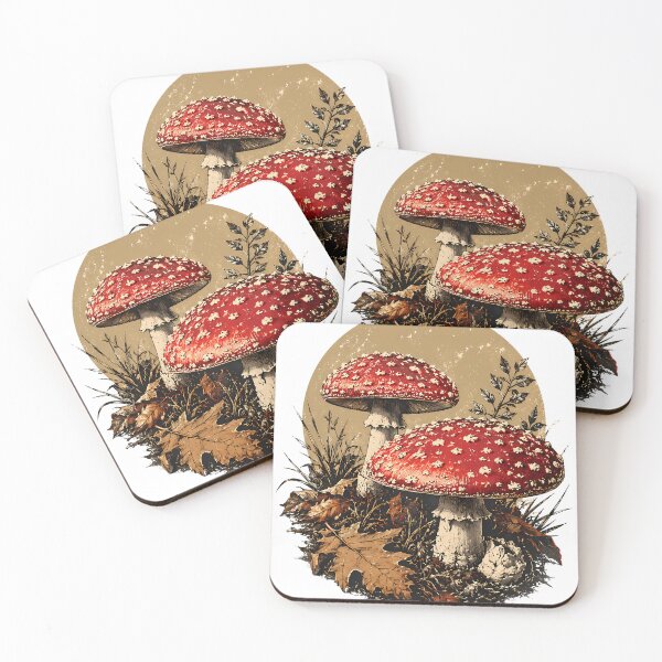 Item preview, Vintage-style autumn mushrooms designed and sold by SouthViper.