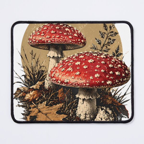 Item preview, Vintage-style autumn mushrooms designed and sold by SouthViper.