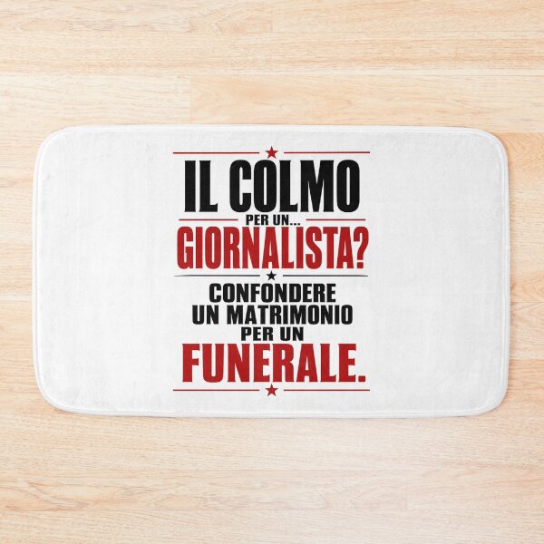 Item preview,  Il Colmo per un Giornalista – Battuta Divertente | Funny Italian Quote designed and sold by RipantinaFantasy .