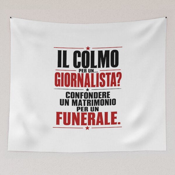 Item preview,  Il Colmo per un Giornalista – Battuta Divertente | Funny Italian Quote designed and sold by RipantinaFantasy .