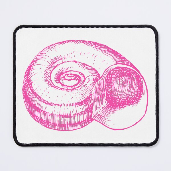 Item preview, Pink Vintage Conch Shell Engraving Retro Nautical Seashell Ocean Illustration designed and sold by sunnivamla.