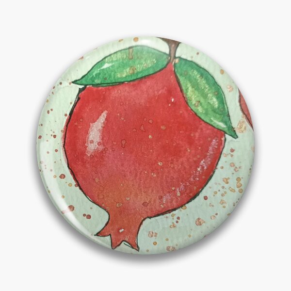 Item preview, red golden pomegranate designed and sold by SEAutiful.