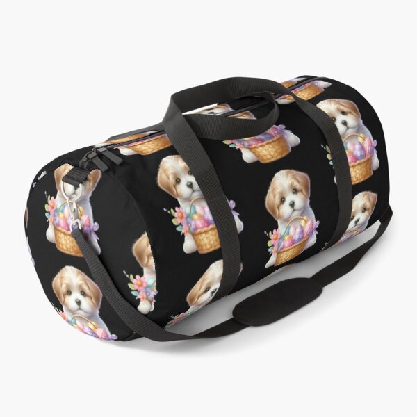 Item preview, Puppy with Easter Egg Basket designed and sold by rustonpoldoks.