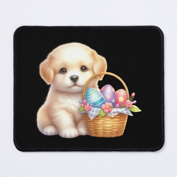 Item preview, Cute Puppy with Easter Basket designed and sold by rustonpoldoks.