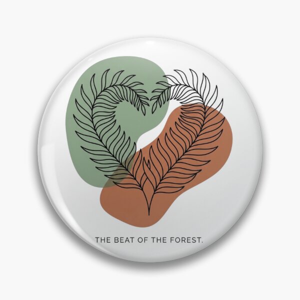 Item preview, The Beat of the Forest Heart Shaped Fern Leaf Line Art designed and sold by WillCraftx.