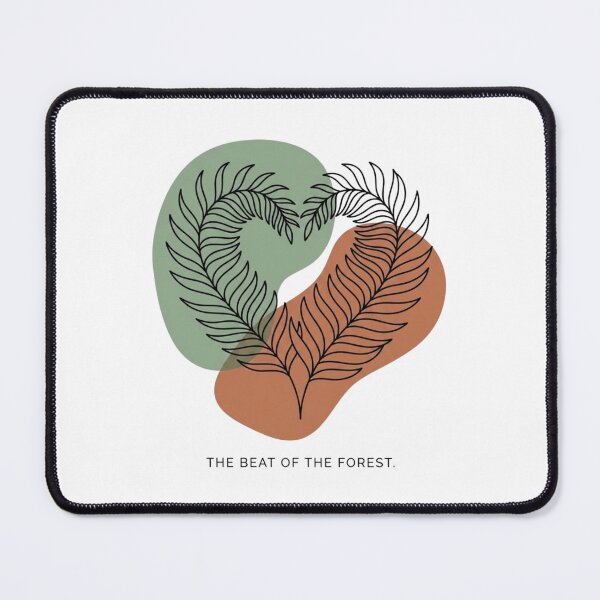 Item preview, The Beat of the Forest Heart Shaped Fern Leaf Line Art designed and sold by WillCraftx.