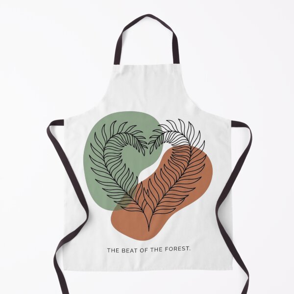 Item preview, The Beat of the Forest Heart Shaped Fern Leaf Line Art designed and sold by WillCraftx.