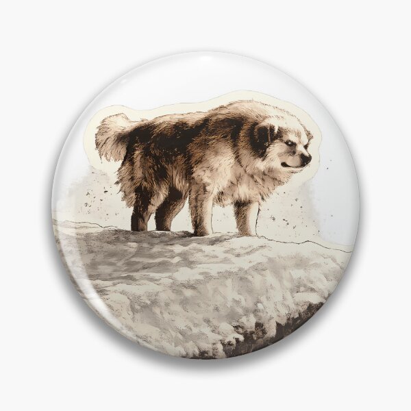 Item preview, Hairy dog on a snow-covered ridge designed and sold by SouthViper.