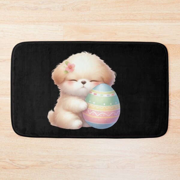 Item preview, Cute Puppy with Easter Egg designed and sold by rustonpoldoks.