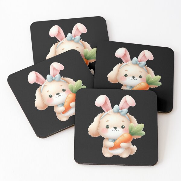 Item preview, Cute Bunny with Carrot designed and sold by rustonpoldoks.