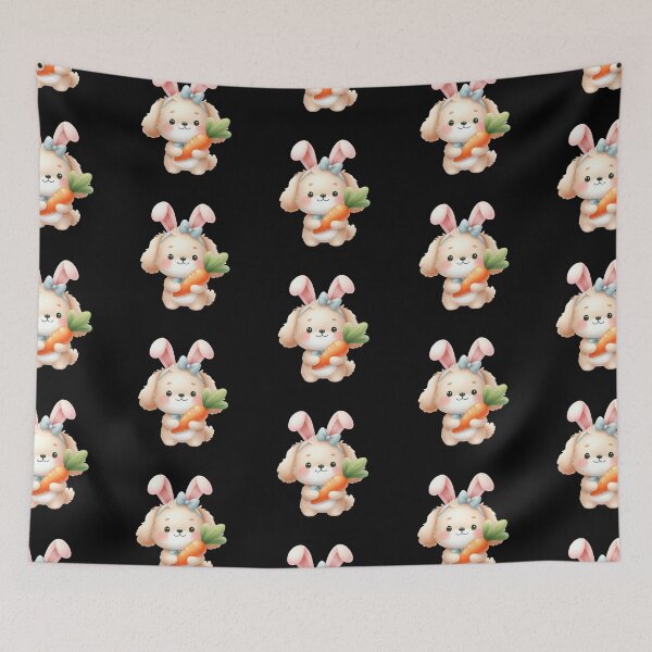 Item preview, Cute Bunny with Carrot designed and sold by rustonpoldoks.