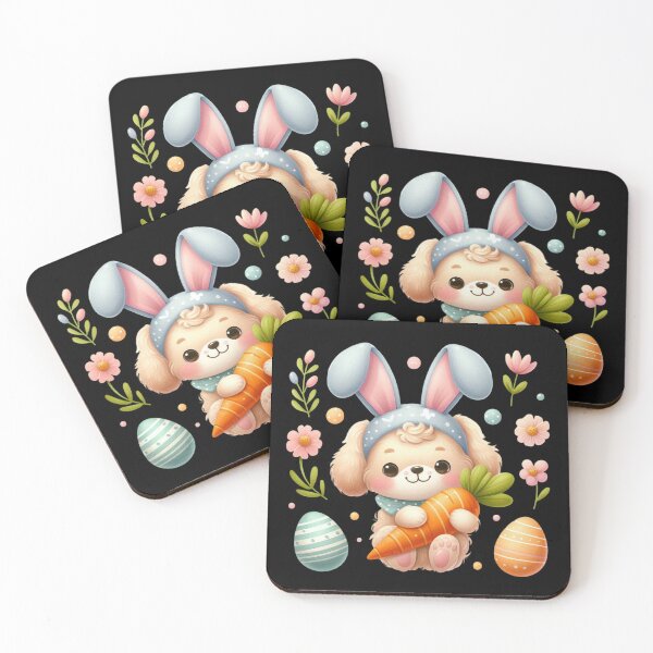 Item preview, Cute Puppy with Bunny Ears designed and sold by rustonpoldoks.