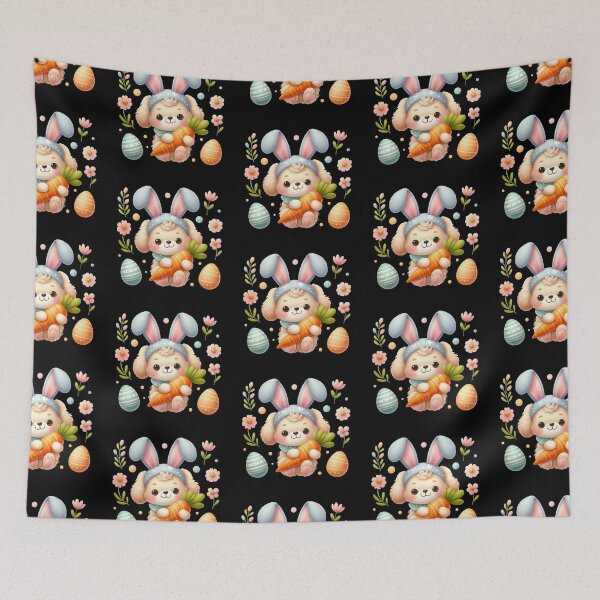 Item preview, Cute Puppy with Bunny Ears designed and sold by rustonpoldoks.