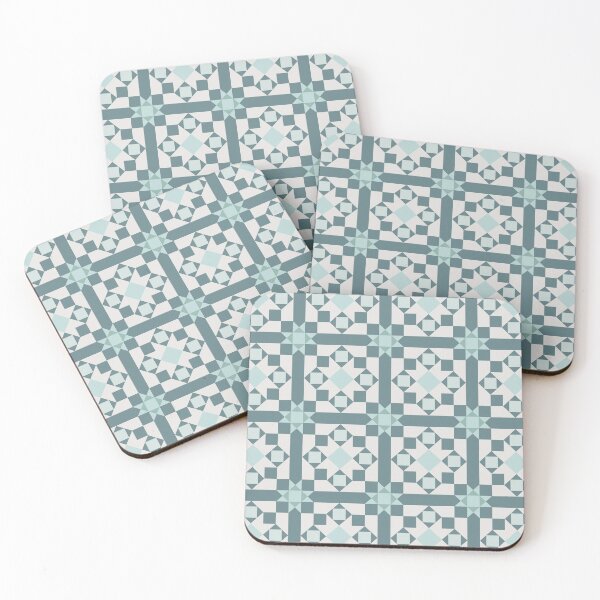 Item preview, Geometric Pattern: Canterbury: Seafoam designed and sold by Red Wolf.