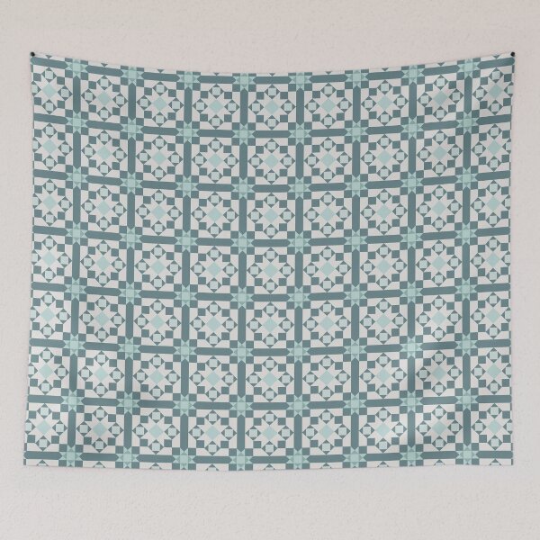 Item preview, Geometric Pattern: Canterbury: Seafoam designed and sold by Red Wolf.