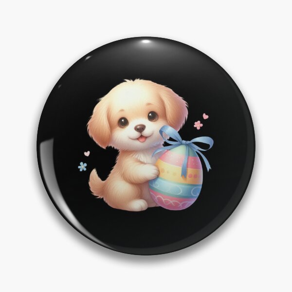 Item preview, Cute Puppy with Easter Egg designed and sold by rustonpoldoks.