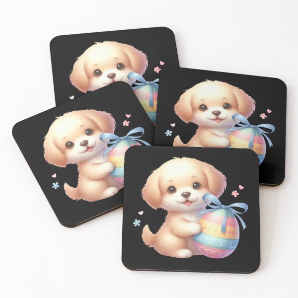 Item preview, Cute Puppy with Easter Egg designed and sold by rustonpoldoks.