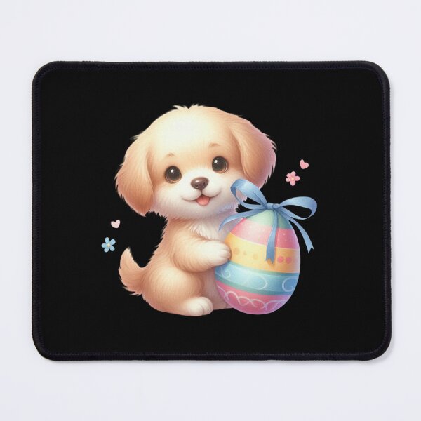 Item preview, Cute Puppy with Easter Egg designed and sold by rustonpoldoks.