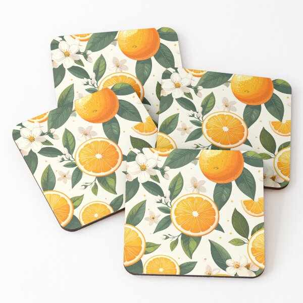 Item preview, Seamless Citrus Floral Pattern with Orange Blossoms designed and sold by Donlaporn.