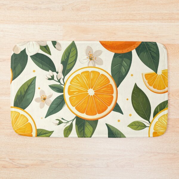 Item preview, Seamless Citrus Floral Pattern with Orange Blossoms designed and sold by Donlaporn.