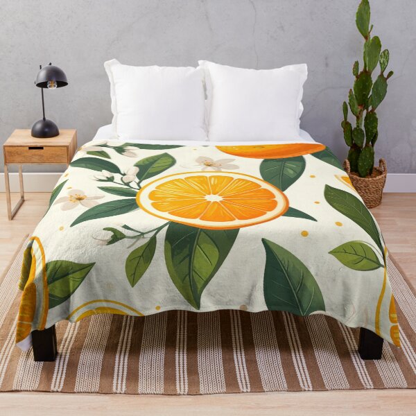 Item preview, Seamless Citrus Floral Pattern with Orange Blossoms designed and sold by Donlaporn.