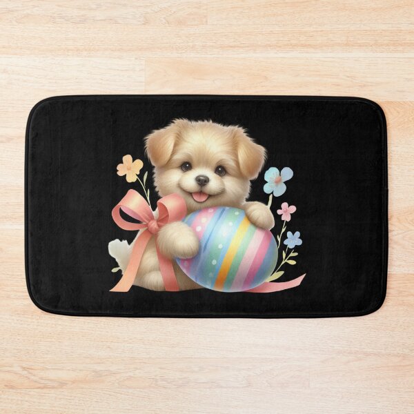 Item preview, Cute Puppy with Easter Egg designed and sold by rustonpoldoks.