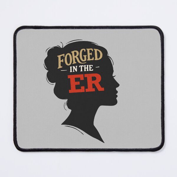 Item preview, Forged in the ER — Emergency Room Nurse Gift | ER RN Mug Trauma Nurse Appreciation designed and sold by KiwyStudio.