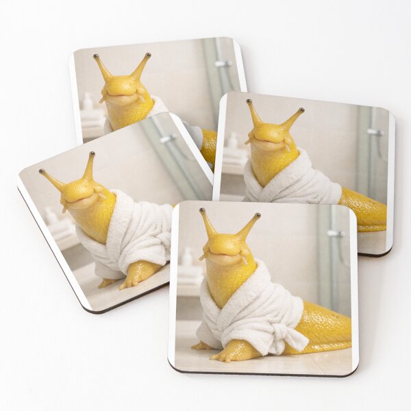 Item preview, Cozy Bathrobe Banana Slug designed and sold by Sillytoe.