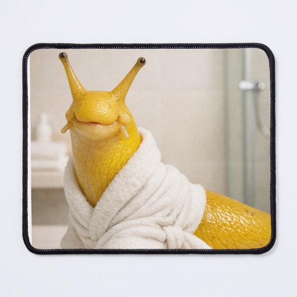 Item preview, Cozy Bathrobe Banana Slug designed and sold by Sillytoe.