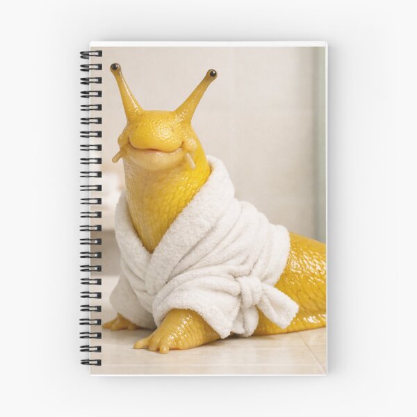 Item preview, Cozy Bathrobe Banana Slug designed and sold by Sillytoe.