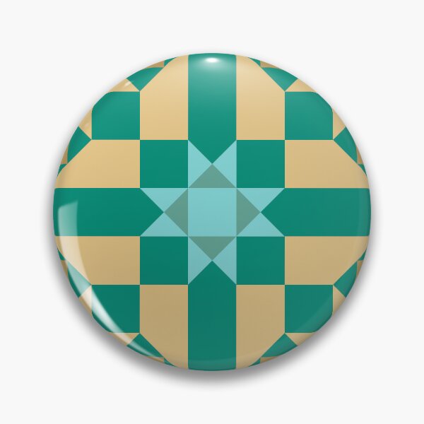 Item preview, Geometric Pattern: Canterbury: Turquoise designed and sold by Red Wolf.