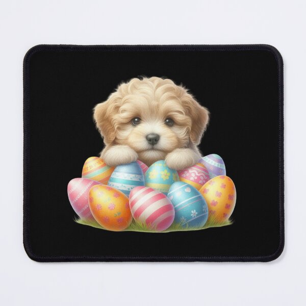 Item preview, Puppy with Colorful Easter Eggs designed and sold by rustonpoldoks.