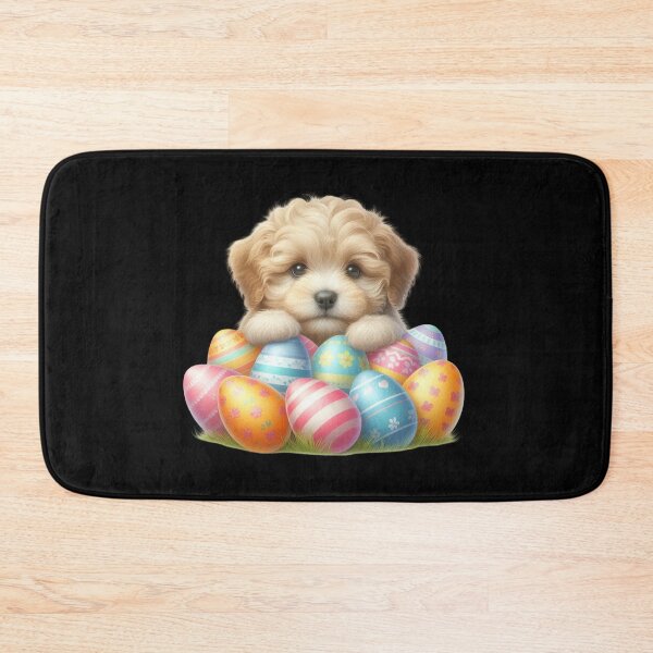 Item preview, Puppy with Colorful Easter Eggs designed and sold by rustonpoldoks.
