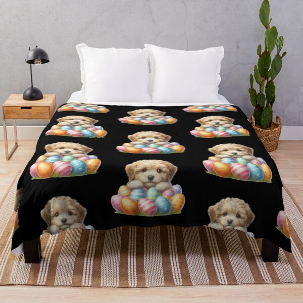 Item preview, Puppy with Colorful Easter Eggs designed and sold by rustonpoldoks.