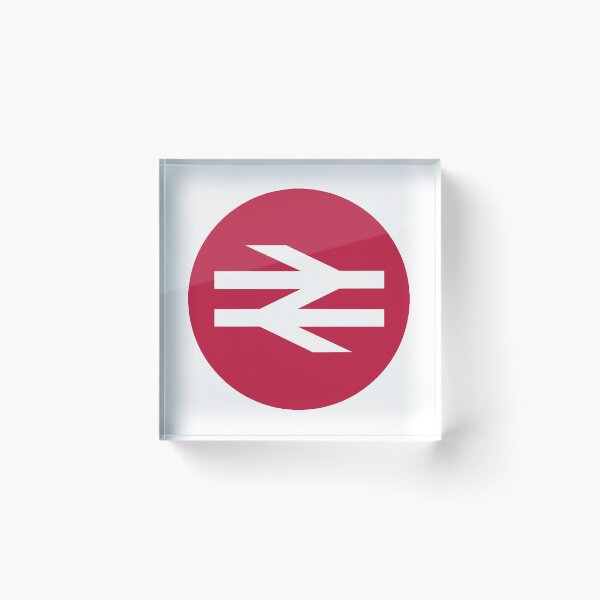 Item preview, Vintage British Railway Inspired Symbol – Retro Rail Travel Graphic designed and sold by PIXEL POP DESIGNS - Beyond the Norm!.