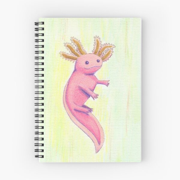 Item preview, Hand Drawn Watercolor Axolotl designed and sold by MyCuriousMagpie.