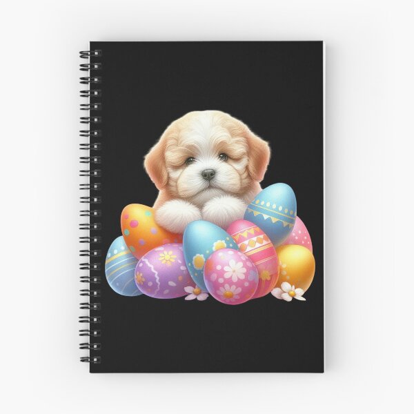Item preview, Puppy with Colorful Easter Eggs designed and sold by rustonpoldoks.