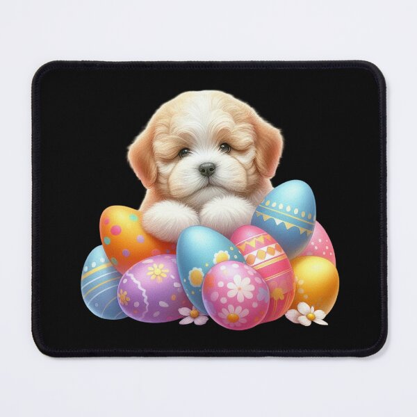 Item preview, Puppy with Colorful Easter Eggs designed and sold by rustonpoldoks.