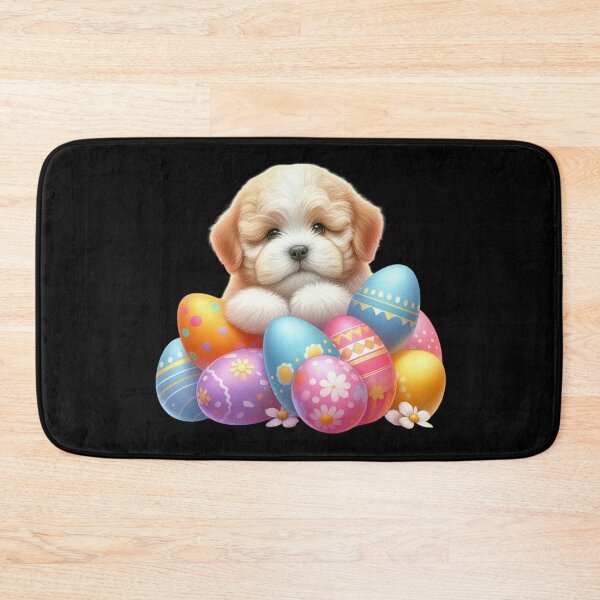 Item preview, Puppy with Colorful Easter Eggs designed and sold by rustonpoldoks.