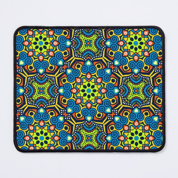 Item preview, Blue, Yellow, And Lime Mexican Tile Art Pattern designed and sold by DEC02.