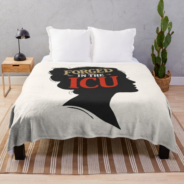 Item preview, ICU Nurse Forged in the ICU – Bold Dark Attitude T-Shirt Gift for Nurses designed and sold by KiwyStudio.