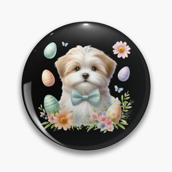 Item preview, Cute Puppy with Easter Eggs designed and sold by rustonpoldoks.