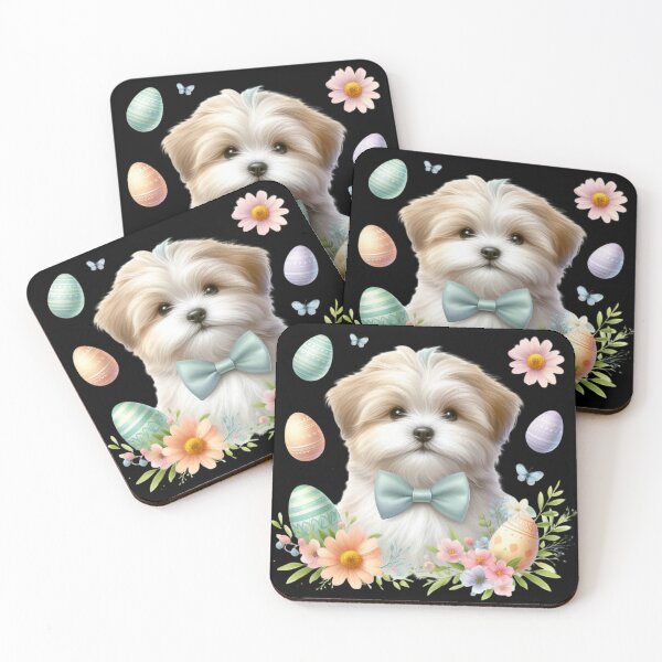 Item preview, Cute Puppy with Easter Eggs designed and sold by rustonpoldoks.