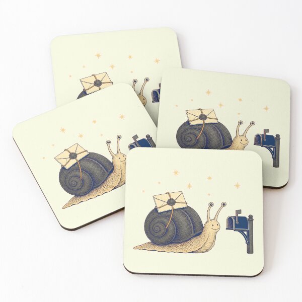 Item preview, Postmark to Tomorrow - Snail Mail Night Illustration designed and sold by LevelUpLab.