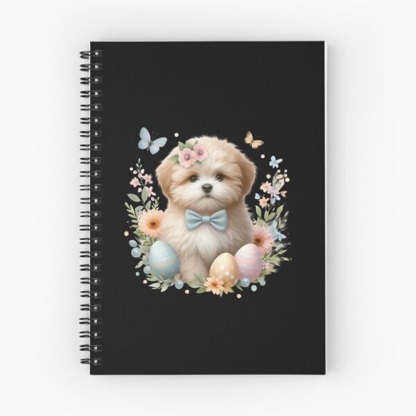 Item preview, Puppy with Floral Easter Theme designed and sold by rustonpoldoks.