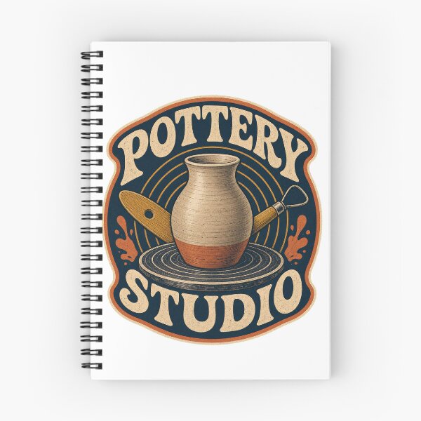 Item preview, Pottery Shirt Vintage Clay Studio Wheel Badge designed and sold by Freshloop Studio | Whimsical Vintage Art.