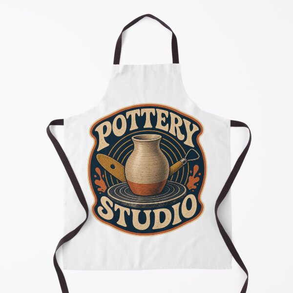 Item preview, Pottery Shirt Vintage Clay Studio Wheel Badge designed and sold by Freshloop Studio | Whimsical Vintage Art.